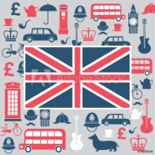Bild på Graphic set of great britain symbols